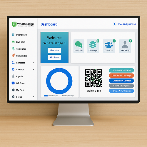WhatsApp API Dashboard Preview